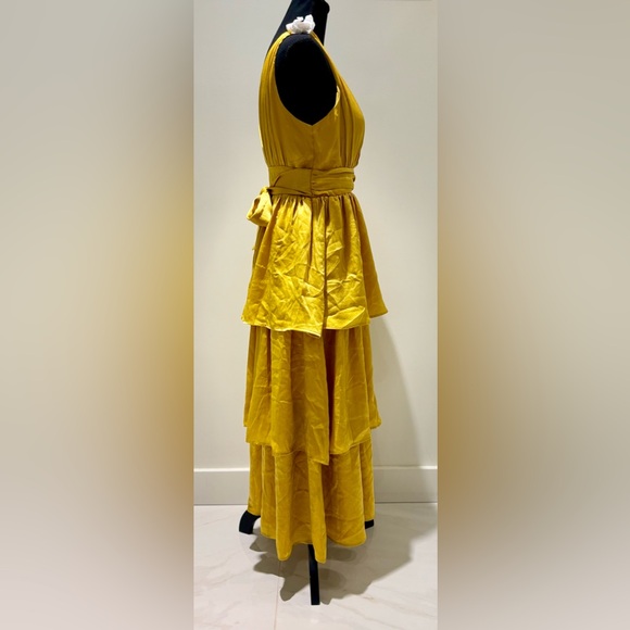 Lulus Marigold/Canary tiered dress - Picture 8 of 13
